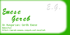 emese gereb business card