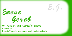 emese gereb business card